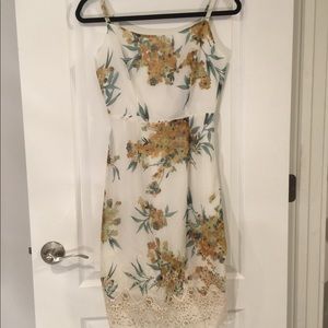 Floral Lace Midi Dress